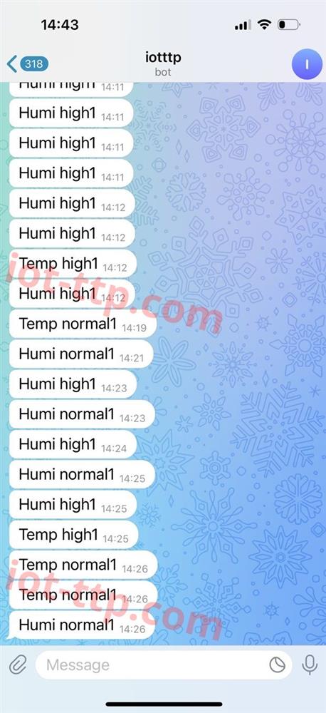 cảnh báo nhiệt độ qua Telegram